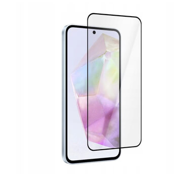 3x 3D üvegfólia kerettel az alábbi mobiltelefonokra Samsung Galaxy A36 5G - fekete