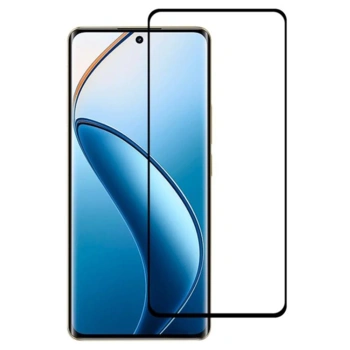 3x 3D üvegfólia az alábbi mobiltelefonokra Realme 12X - fekete