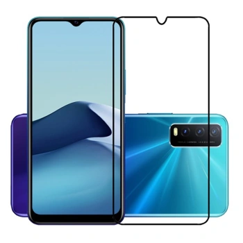 3D üvegfólia kerettel az alábbi mobiltelefonokra Vivo Y29s 5G - fekete