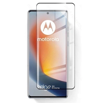 3x 3D üvegfólia kerettel az alábbi mobiltelefonokra Motorola Edge 50 Fusion - fekete