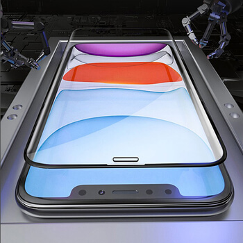 3x Picasee 3D üvegfólia kerettel az alábbi mobiltelefonokra Apple iPhone 11 Pro - fekete - 2+1 ingyen