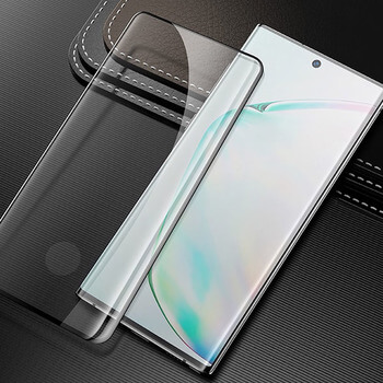 3x 3D üvegfólia az alábbi mobiltelefonokra Samsung Galaxy Note 10+ N975F - fekete
