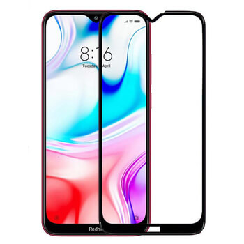 Picasee 3D üvegfólia kerettel az alábbi mobiltelefonokra Xiaomi Redmi 8 - fekete