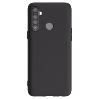 Picasee fekete szilikon tok az alábbi mobiltelefonokra Realme 5 - Saját fotó/motívum