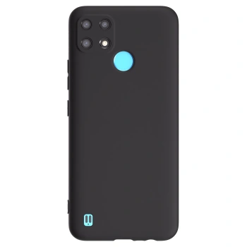 Picasee fekete szilikon tok az alábbi mobiltelefonokra Realme C21 - Saját fotó/motívum