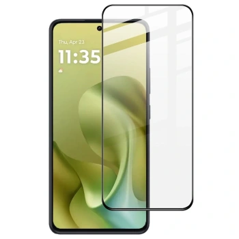 3x 3D üvegfólia kerettel az alábbi mobiltelefonokra Motorola Moto G86 Power 5G - fekete