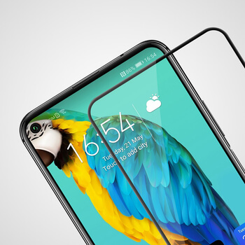 Picasee 3D üvegfólia kerettel az alábbi mobiltelefonokra Huawei Nova 5T - fekete