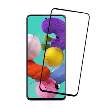 Picasee 3D üvegfólia kerettel az alábbi mobiltelefonokra Samsung Galaxy A51 A515F - fekete