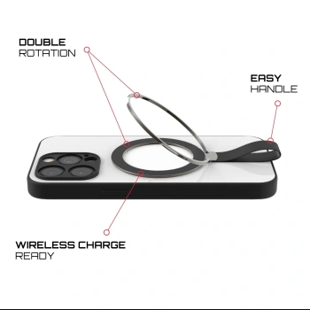 Picasee MagSafe ring - Fekete