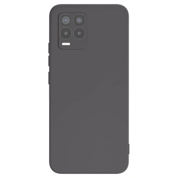 Picasee fekete szilikon tok az alábbi mobiltelefonokra Realme 8 Pro - Saját fotó/motívum