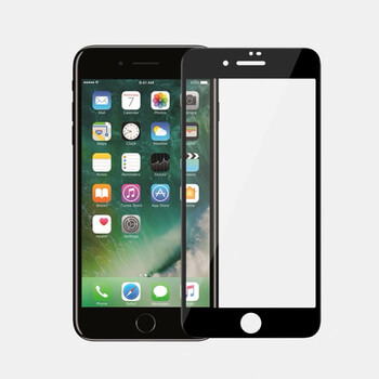 3x 3D üvegfólia kerettel az alábbi mobiltelefonokra Apple iPhone 8 - fekete