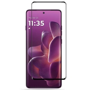 3x 3D üvegfólia kerettel az alábbi mobiltelefonokra Motorola Edge 60 Neo 5G - fekete