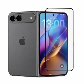 3D üvegfólia kerettel az alábbi mobiltelefonokra Apple iPhone Duo - fekete