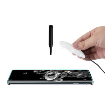 Picasee 3D UV ívelt üvegfólia az alábbi modellek számára Samsung Galaxy S20 Ultra 5G G988F