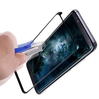 Picasee 3D üvegfólia az alábbi mobiltelefonokra Samsung Galaxy S8 G950F - fekete
