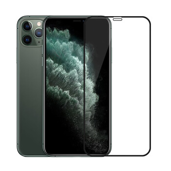 3x 3D üvegfólia kerettel az alábbi mobiltelefonokra Apple iPhone 11 Pro Max - fekete