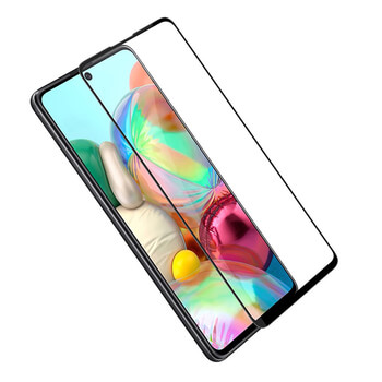 3D üvegfólia kerettel az alábbi mobiltelefonokra Samsung Galaxy A71 A715F - fekete