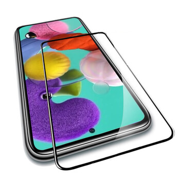 Picasee 3D üvegfólia kerettel az alábbi mobiltelefonokra Samsung Galaxy A71 A715F - fekete