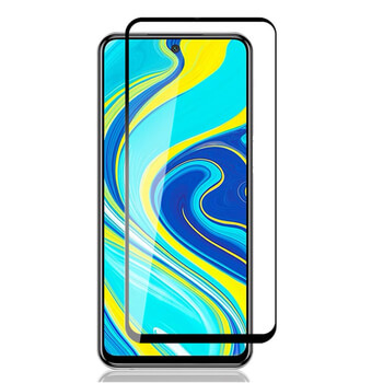 Picasee 3D üvegfólia kerettel az alábbi mobiltelefonokra Xiaomi Redmi Note 9 Pro - fekete