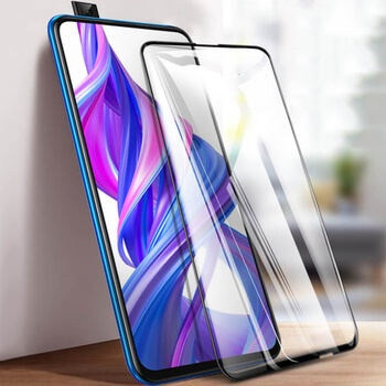 Picasee 3D üvegfólia kerettel az alábbi mobiltelefonokra Honor 9X Pro - fekete