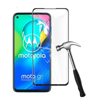 3x Picasee 3D üvegfólia kerettel az alábbi mobiltelefonokra Motorola Moto G8 - fekete - 2+1 ingyen
