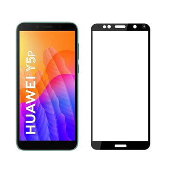 3x Picasee 3D üvegfólia kerettel az alábbi mobiltelefonokra Huawei Y5P - fekete - 2+1 ingyen