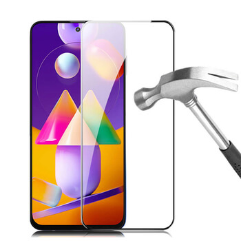 Picasee 3D üvegfólia kerettel az alábbi mobiltelefonokra Samsung Galaxy M31s - fekete