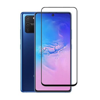3D üvegfólia kerettel az alábbi mobiltelefonokra Samsung Galaxy S10 Lite - fekete