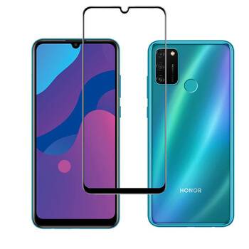 3x Picasee 3D üvegfólia kerettel az alábbi mobiltelefonokra Honor 9A - fekete - 2+1 ingyen