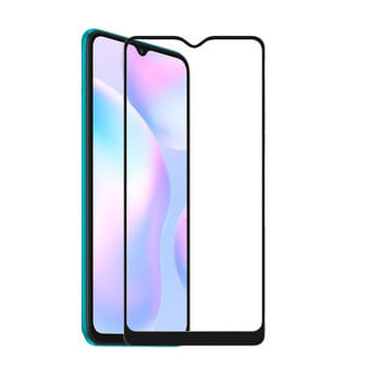 Picasee 3D üvegfólia kerettel az alábbi mobiltelefonokra Xiaomi Redmi 9A - fekete