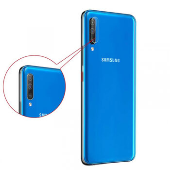 3x Picasee védőüveg a fényképezőgép lencséjéhez Samsung Galaxy A70 A705F 2 + 1 ingyenes