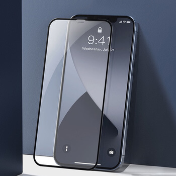 3x Picasee 3D üvegfólia kerettel az alábbi mobiltelefonokra Apple iPhone 12 Pro - fekete - 2+1 ingyen