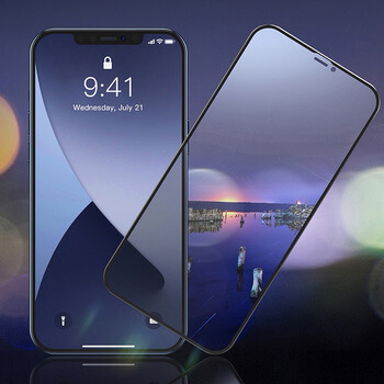 Picasee 3D üvegfólia kerettel az alábbi mobiltelefonokra Apple iPhone 12 - fekete