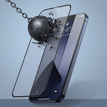 Picasee 3D üvegfólia kerettel az alábbi mobiltelefonokra Apple iPhone 12 Pro - fekete