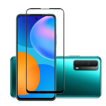 3x 3D üvegfólia kerettel az alábbi mobiltelefonokra Huawei P Smart 2021 - fekete - 2+1 ingyen