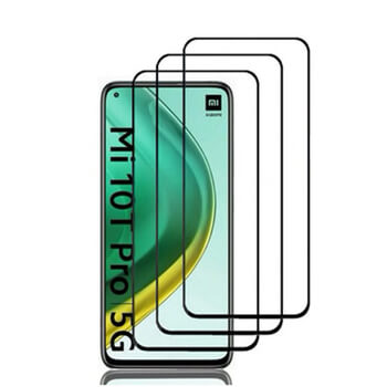 3x Picasee 3D üvegfólia kerettel az alábbi mobiltelefonokra Xiaomi Mi 10T Pro - fekete - 2+1 ingyen