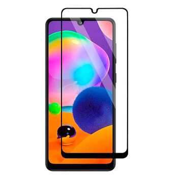 3x 3D üvegfólia kerettel az alábbi mobiltelefonokra Samsung Galaxy A31 A315F - fekete - 2+1 ingyen