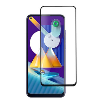 3D üvegfólia kerettel az alábbi mobiltelefonokra Samsung Galaxy M11 - fekete