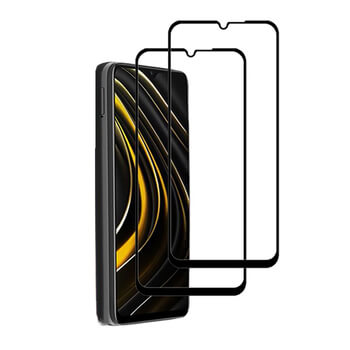 3x Picasee 3D üvegfólia kerettel az alábbi mobiltelefonokra Xiaomi Poco M3 - fekete - 2+1 ingyen