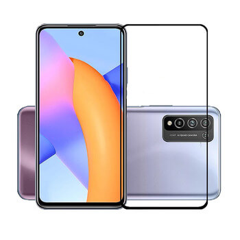 3x Picasee 3D üvegfólia kerettel az alábbi mobiltelefonokra Honor 10X Lite - fekete - 2+1 ingyen
