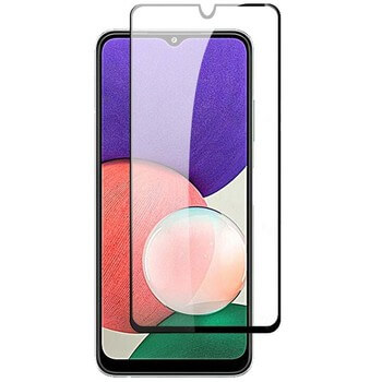 Picasee 3D üvegfólia kerettel az alábbi mobiltelefonokra Samsung Galaxy A22 A226B 5G - fekete