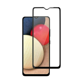 3D üvegfólia kerettel az alábbi mobiltelefonokra Samsung Galaxy A02s A025G - fekete