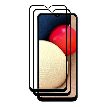 3x Picasee 3D üvegfólia kerettel az alábbi mobiltelefonokra Samsung Galaxy A02s A025G - fekete - 2+1 ingyen