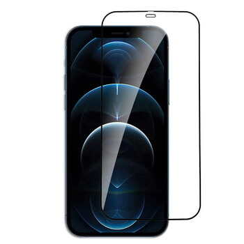3D üvegfólia kerettel az alábbi mobiltelefonokra Apple iPhone 12 - fekete