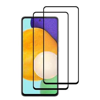 3x Picasee 3D üvegfólia kerettel az alábbi mobiltelefonokra Samsung Galaxy A52 A525F - fekete - 2+1 ingyen