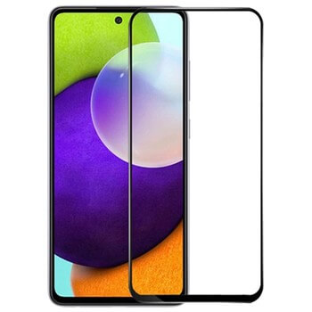 3x 3D üvegfólia kerettel az alábbi mobiltelefonokra Samsung Galaxy A52 A525F - fekete - 2+1 ingyen