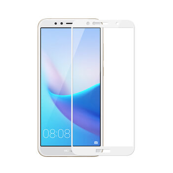 Picasee 3D üvegfólia kerettel az alábbi mobiltelefonokra Huawei Y6 Prime 2018 - fehér