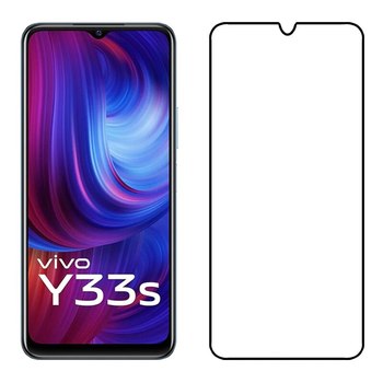 Picasee 3D üvegfólia kerettel az alábbi mobiltelefonokra Vivo Y33s - fekete