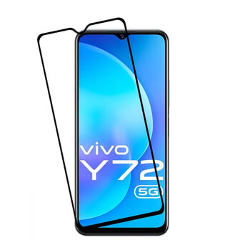 Picasee 3D üvegfólia kerettel az alábbi mobiltelefonokra Vivo Y72 5G - fekete