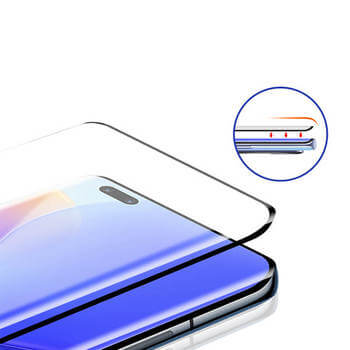 Picasee 3D üvegfólia kerettel az alábbi mobiltelefonokra Huawei Nova 9 SE - fekete